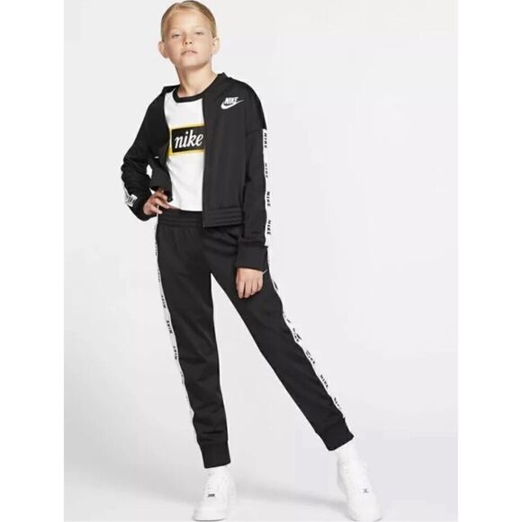 Nike Tricot Tracksuit full-zip top jacket Kids L Sportswear Activewear Junior Yo - Picture 4 of 12